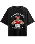 Kamogawa  - Hajime no Ippo Acid Wash Oversized T-shirt