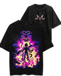 Majin Vegeta Acid Wash Oversized T-shirt