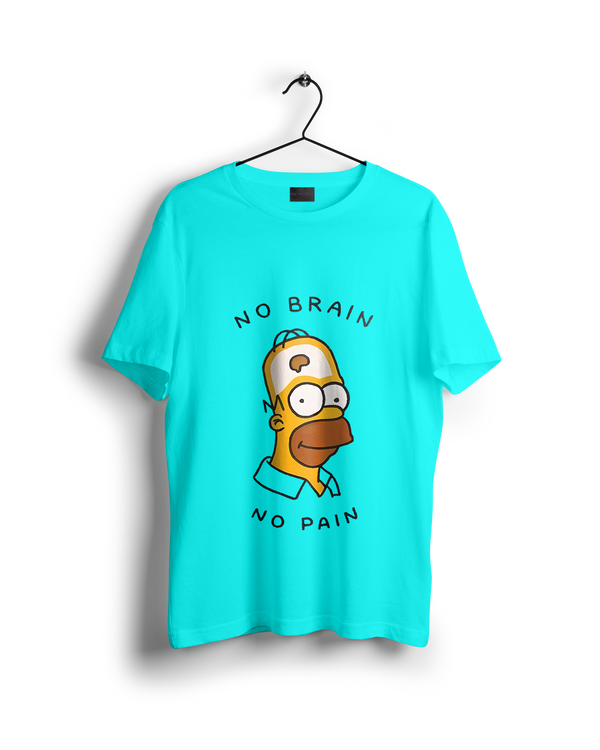 Simpsons No Brain No Pain Oversized T-shirt