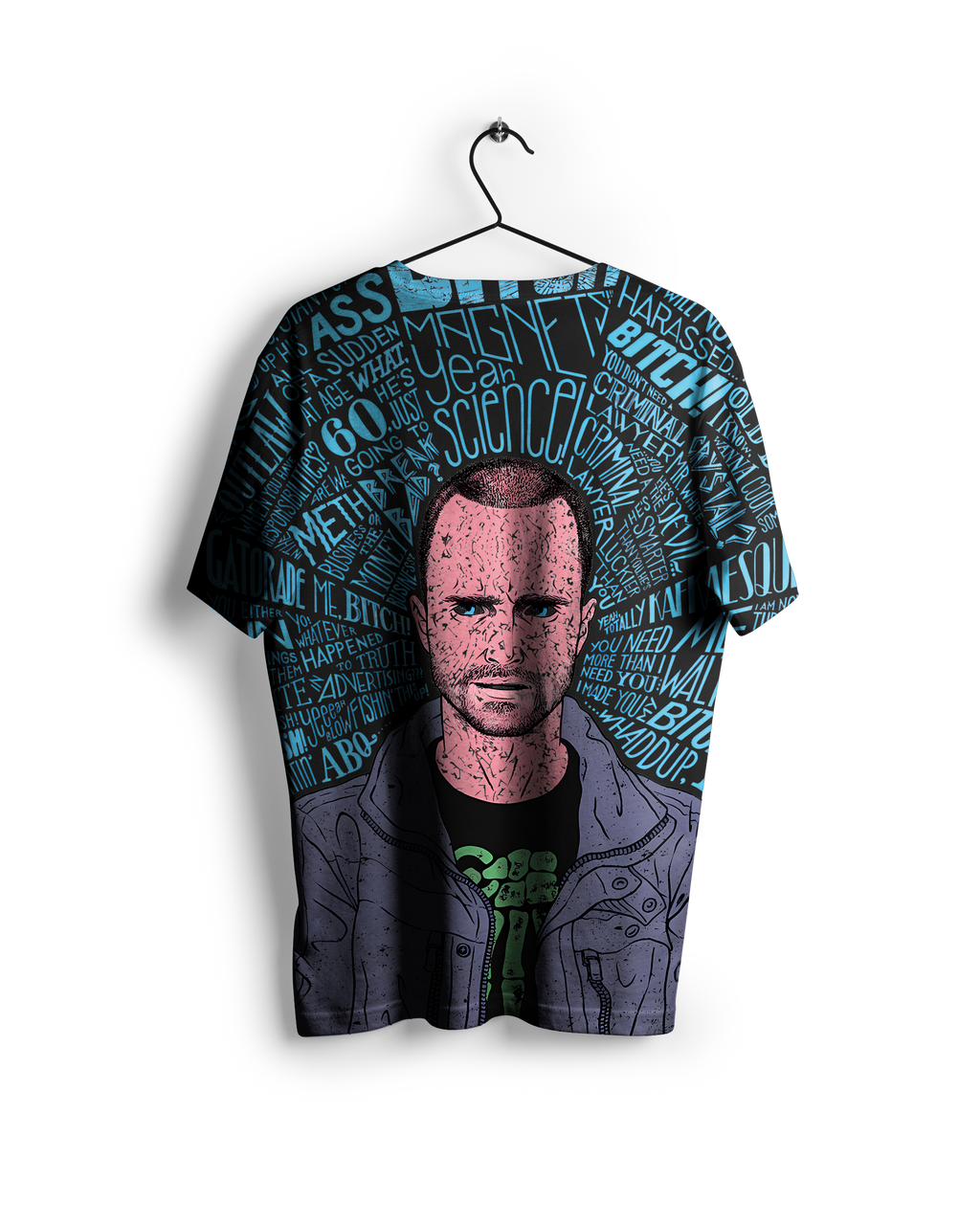 Jesse Pinkman : Breaking Bad All Over Print Oversized T-shirt