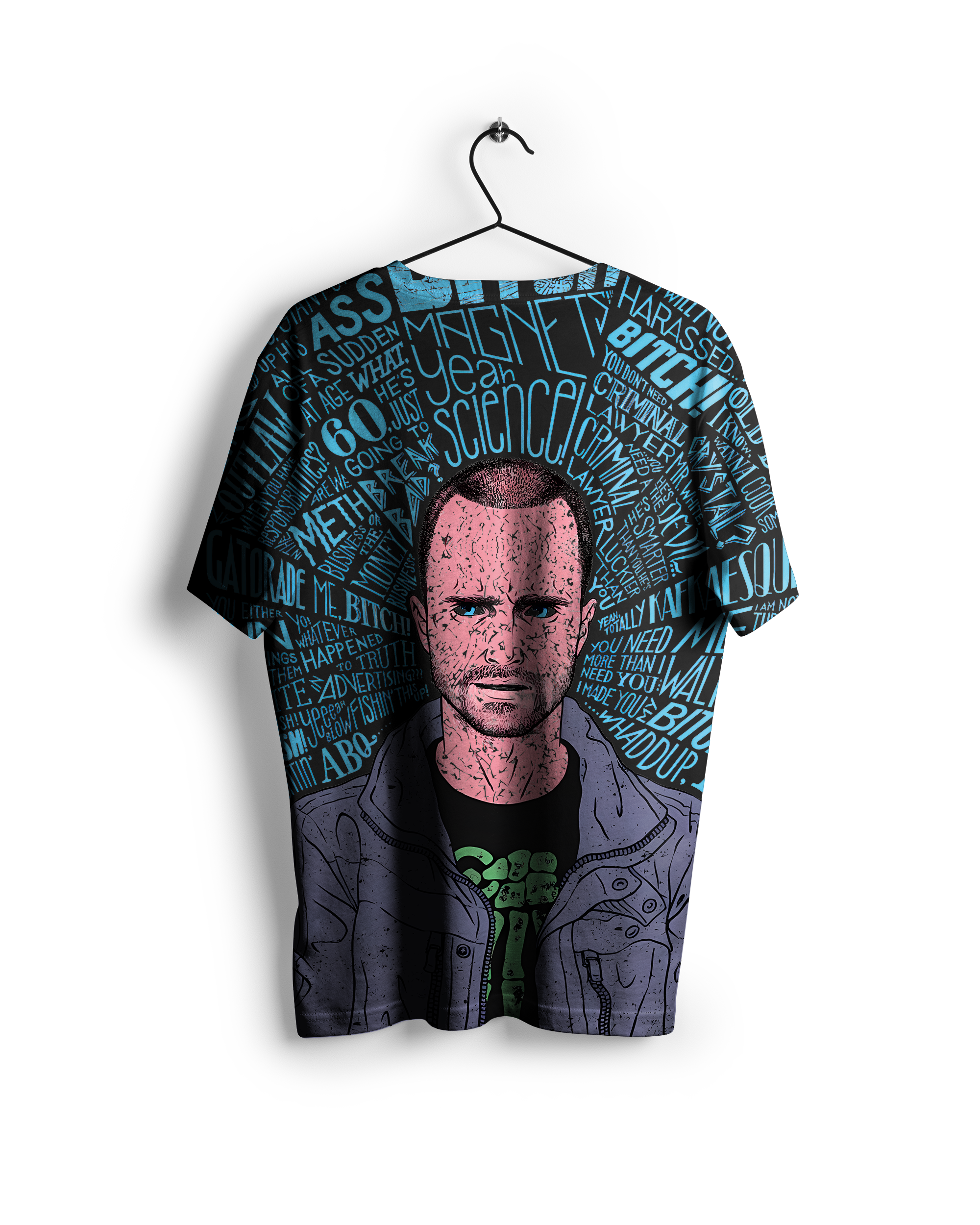 Jesse Pinkman : Breaking Bad All Over Print Oversized T-shirt