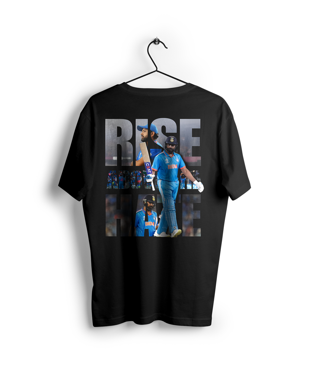 Rise Above Hate : Rohit Sharma Oversized T-shirt